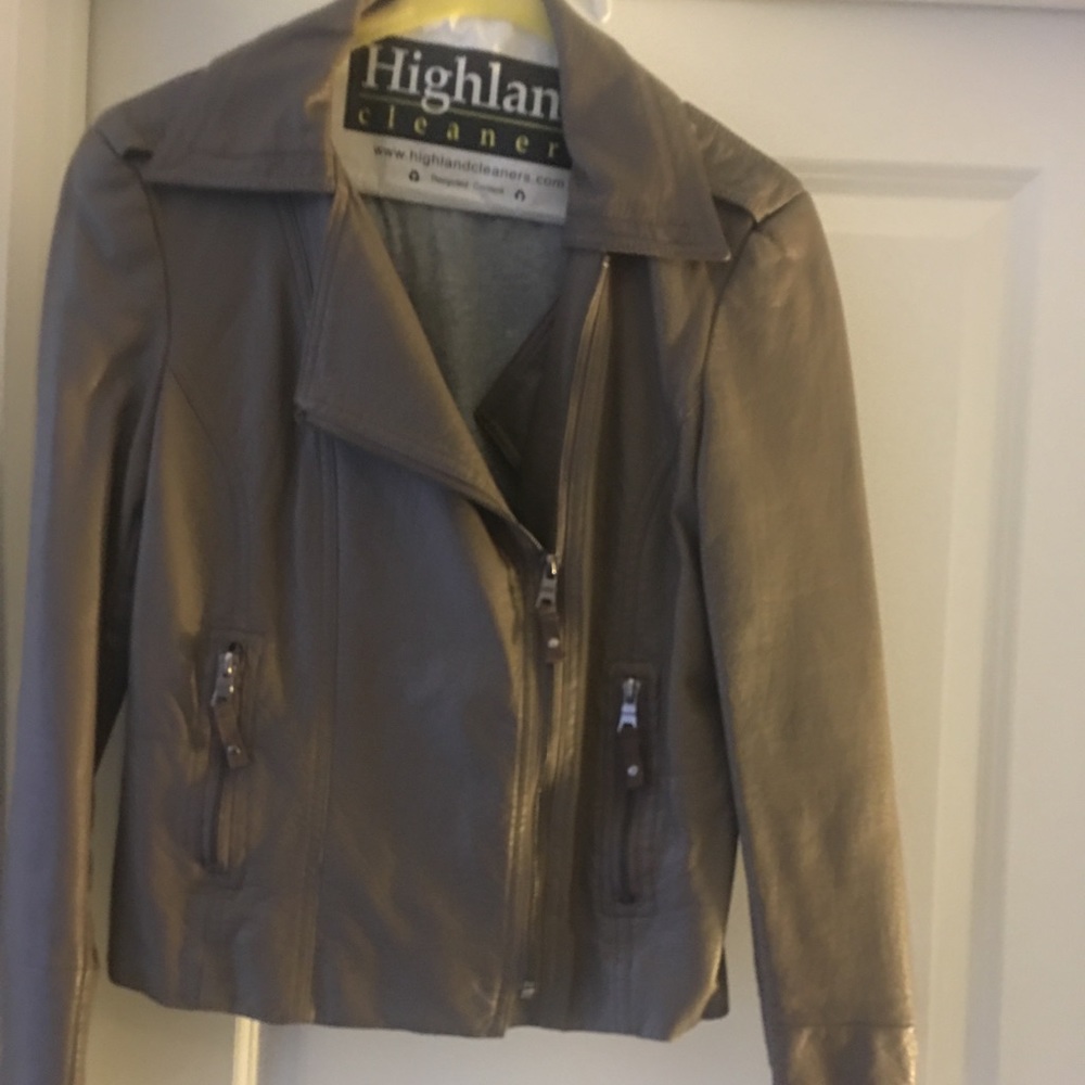 💜Grey pleather jacket💜 - Picture 2 of 4
